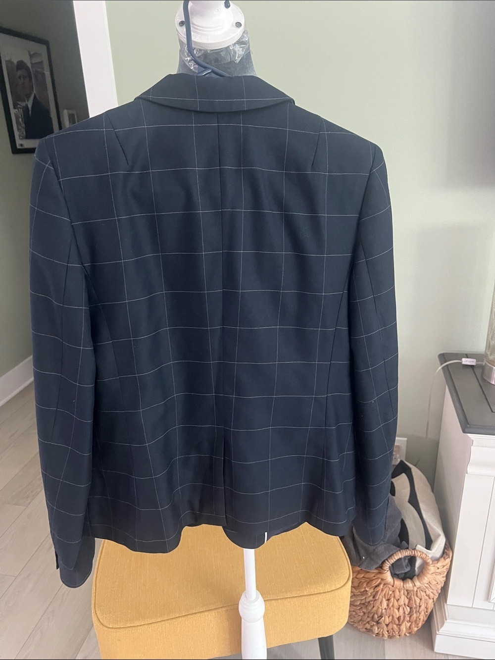 Banana Republic Navy Windowpane Two-Piece Suit - Picture 3 of 16